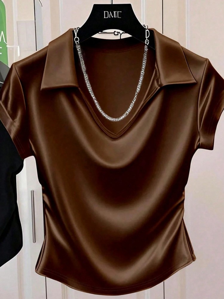 Xl Summer Clothing - Damen-T-Shirt in Übergröße XL-4XL, lässig, kurzärmelig,