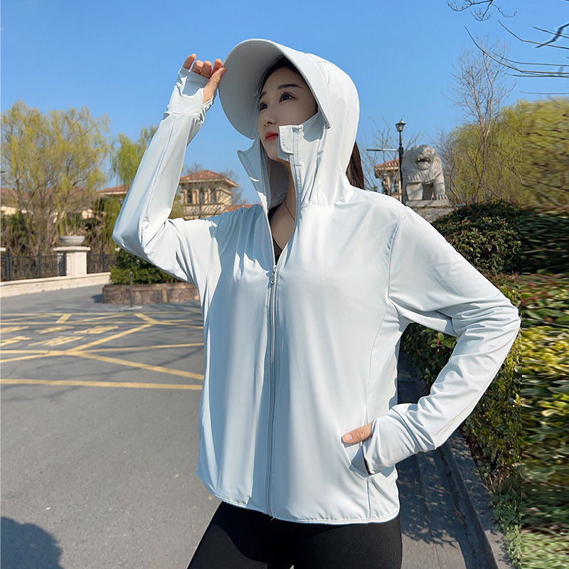 Summer Uv Clothing - Damen-Sonnenschutzjacke mit Kapuze, Sommer-UV-Schutzkleidung für Teenager,