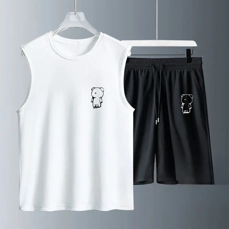 Summer Clothing Men - Herren-Tanktop-Sets 2026 Sommer Schnelltrocknende Sportbekleidung Atmungsaktive
