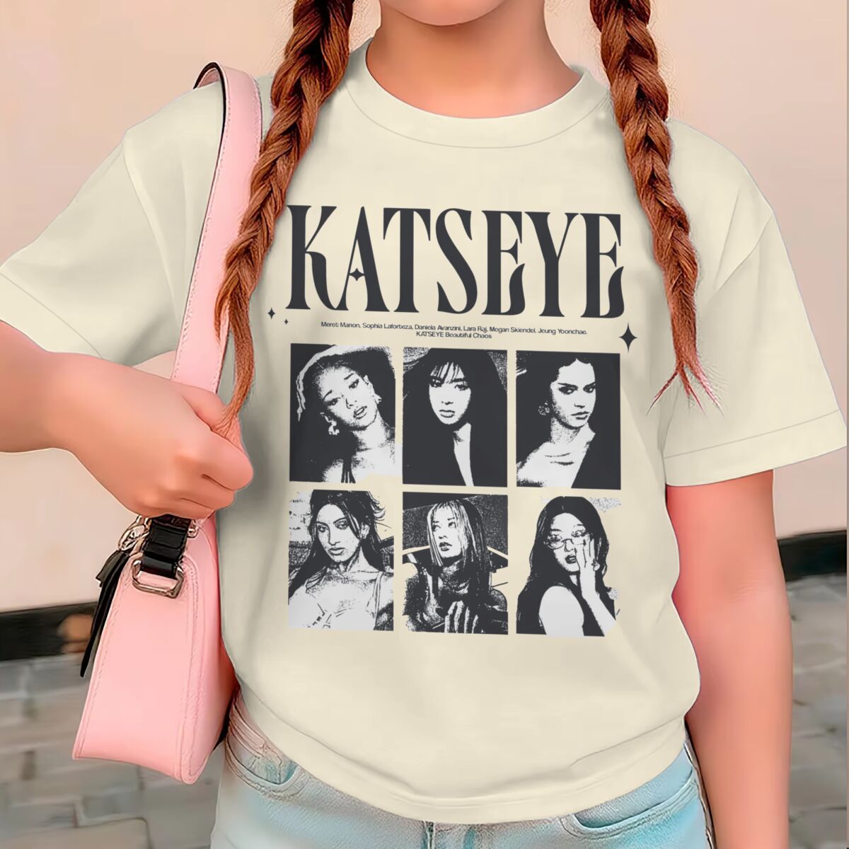 Summer Clothing Baby - KATSEYE Print Sommer-Tops für Mädchen, Y2K-Vintage-Stil,