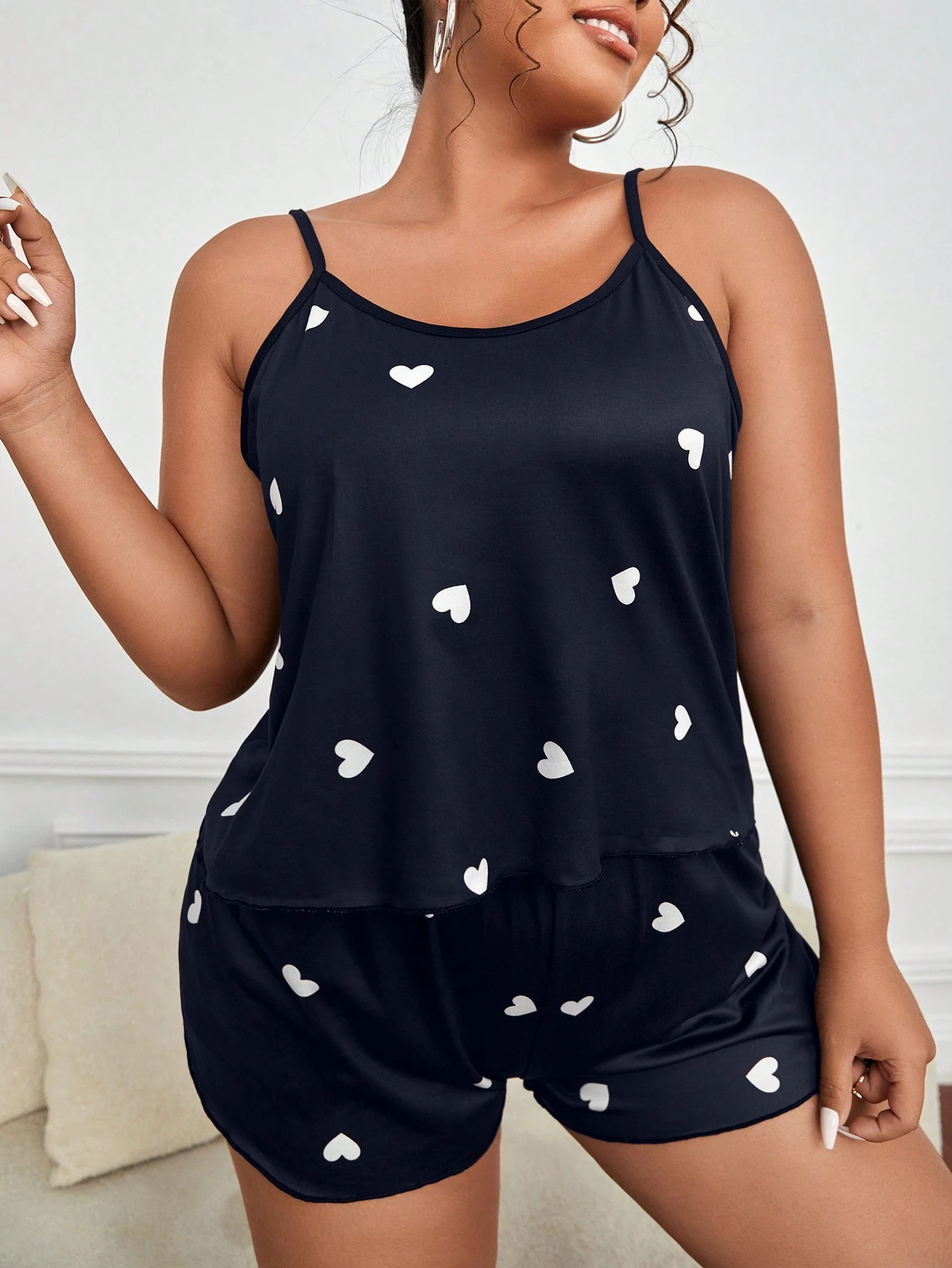 Summer Clothing Stores - 2-teiliges Pyjama-Set für Damen, Nachtwäsche, Crop-Tops