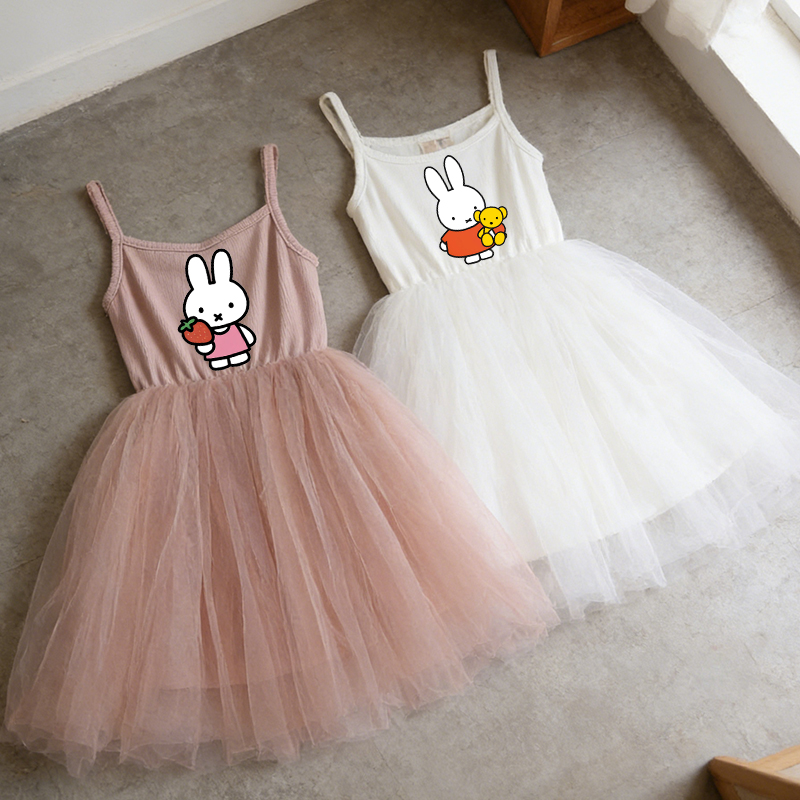 Summer Clothing Baby - Miffys Kinder-Spaghettiträgerkleid Mädchen Cartoon Niedliches Kleidchen
