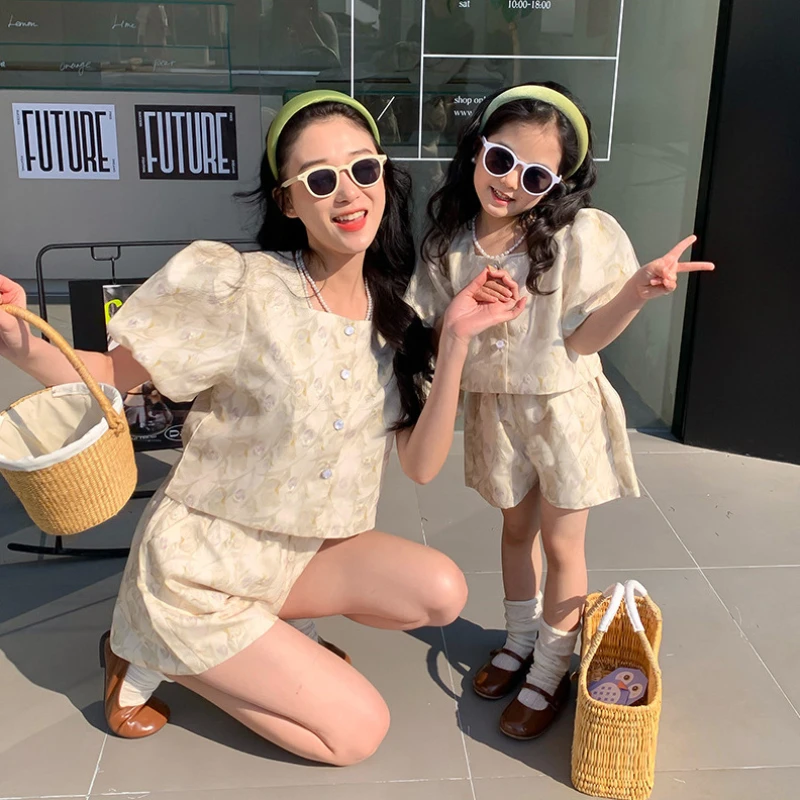 Summer Clothing Baby - Mutter und Tochter gleich setzt Kleidung