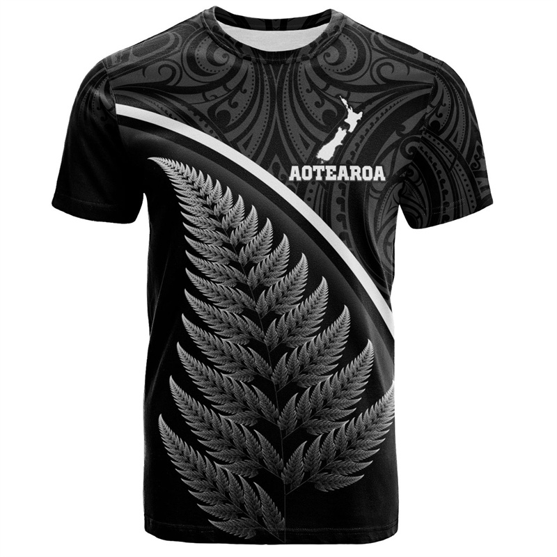 Summer Clothing Nz - Mode 3D-Druck Neuseeland Maori mit Silber