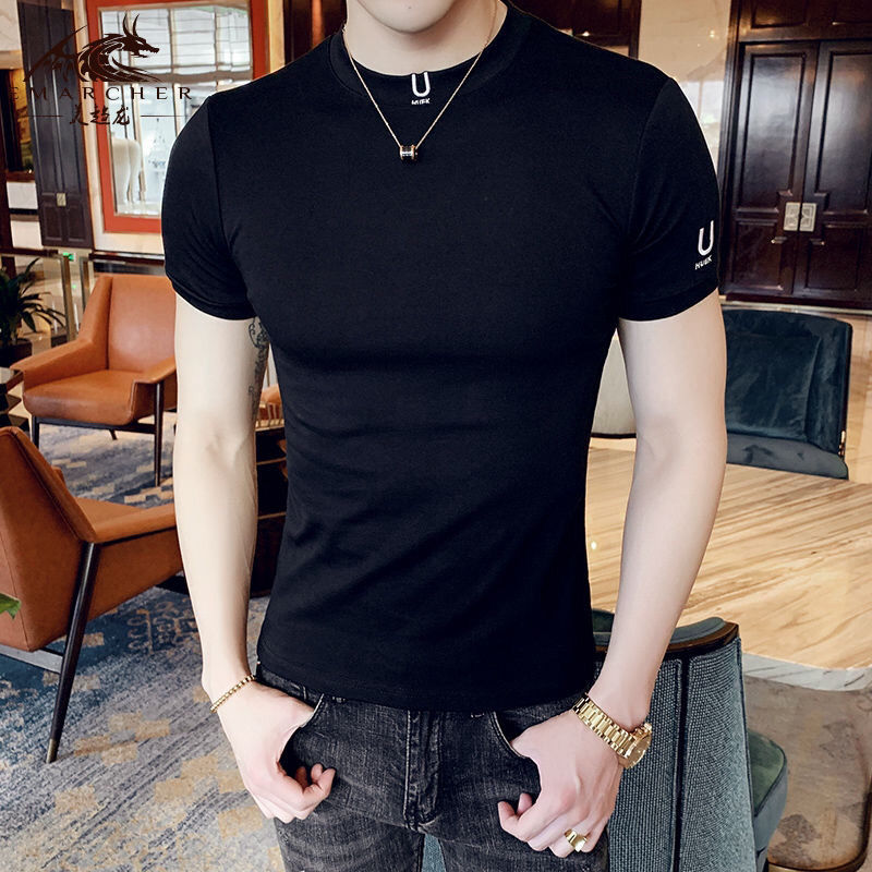 Xl Summer Clothing - Schwarz T Shirt für Männer Klar