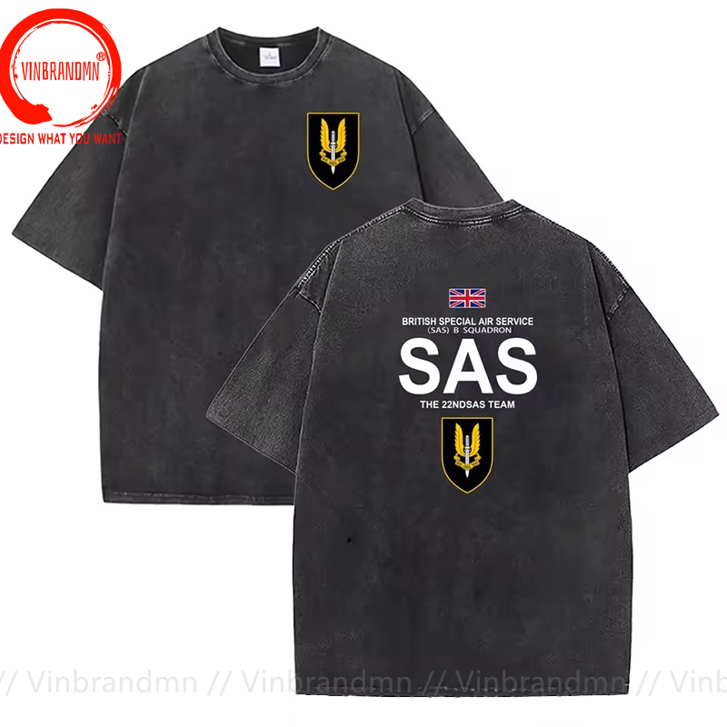 Summer Clothing Uk Men - Vintage-T-Shirt aus gewaschener Baumwolle, lustiger Designer,