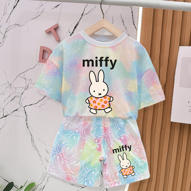 Summer Clothing Baby - Miffys Rabbit Sommer-Kleidungssets für Babys, Mädchen-Outfits,