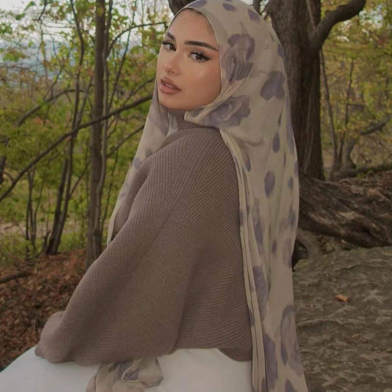 Summer Clothing Hijab - Bedruckter Baumwoll-Hijab Neuer bedruckter Baumwoll-Hijab-Schal für