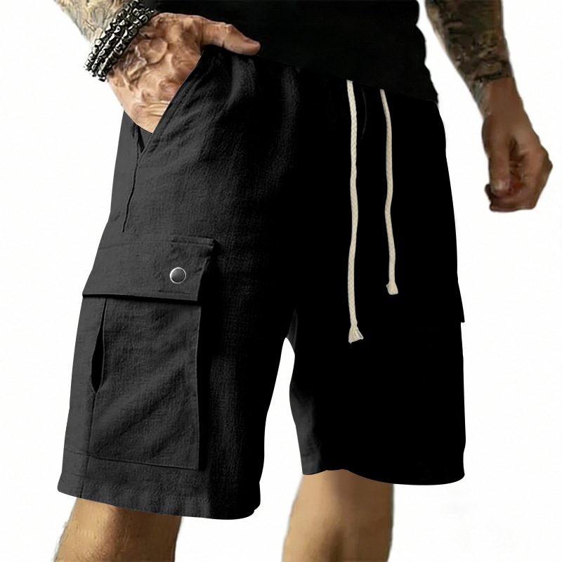 Europäische und amerikanische  – Linen Shorts Men Bewertung und Preis