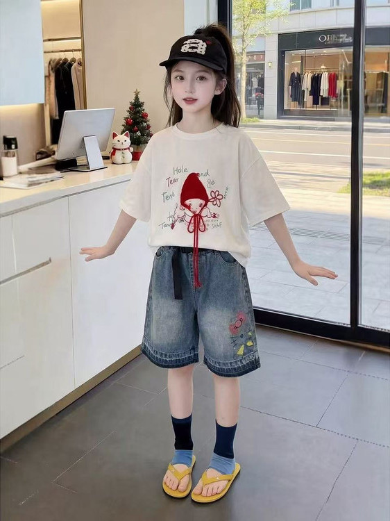 Sommer-Kurzarm-T-Shirt für Mäd – Summer Clothing Online Bewertung und Preis