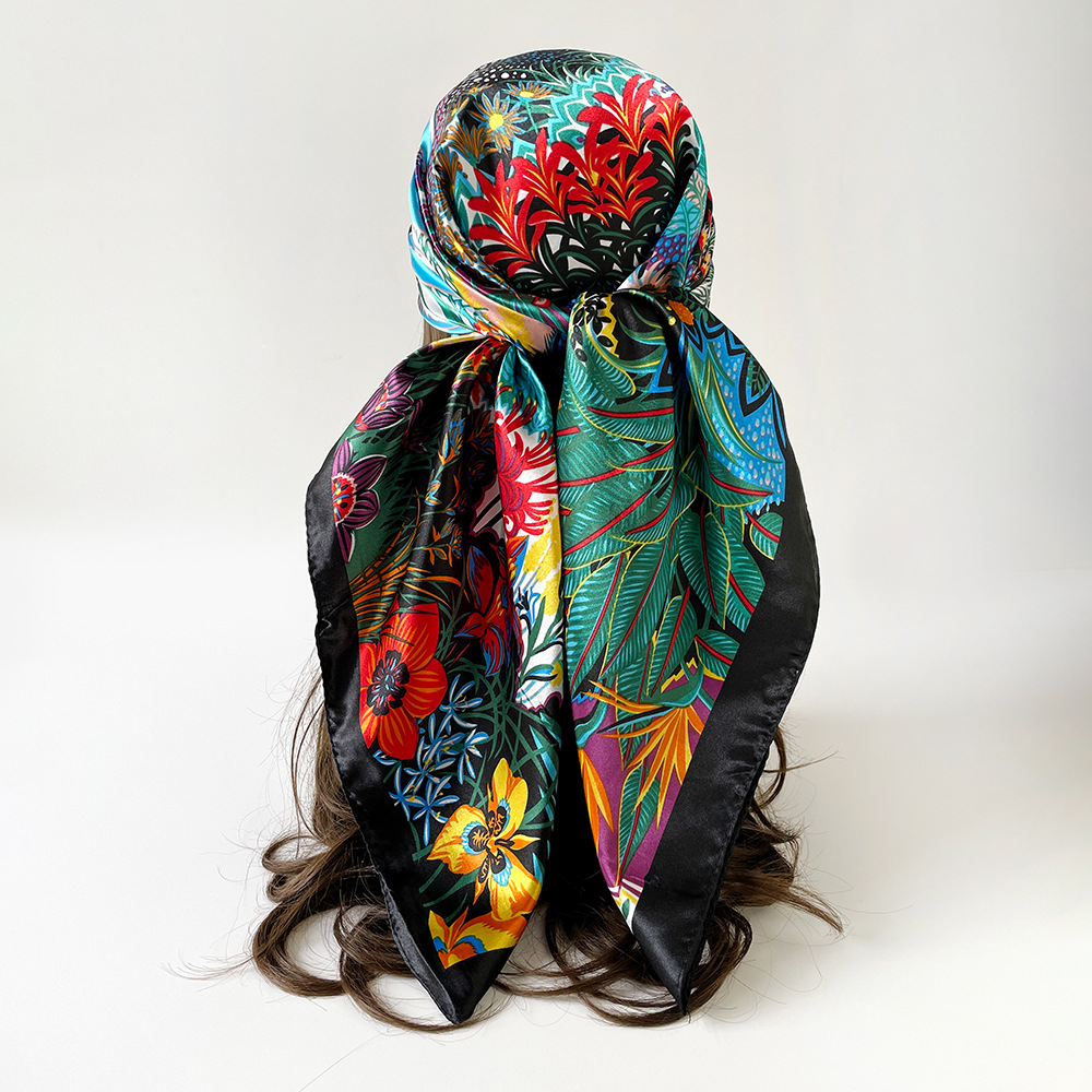 Quadratischer Seidenschal für  – Summer Clothing Hijab Bewertung und Preis