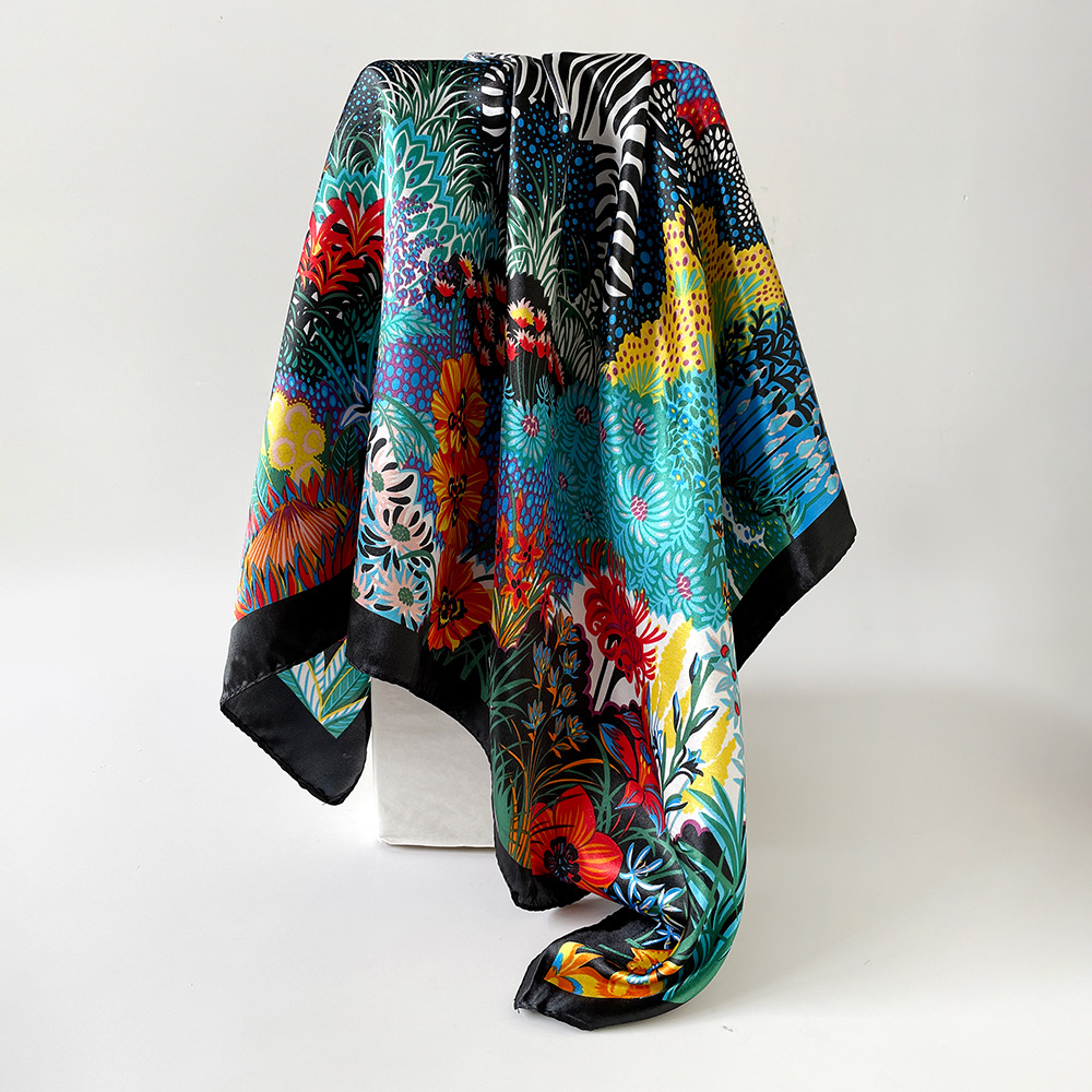 Quadratischer Seidenschal für  – Summer Clothing Hijab Bewertung und Preis