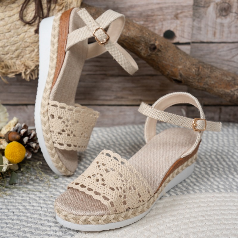 Damen-Sandalen mit Spitze und  – Espadrille Sandal Women Bewertung und Preis