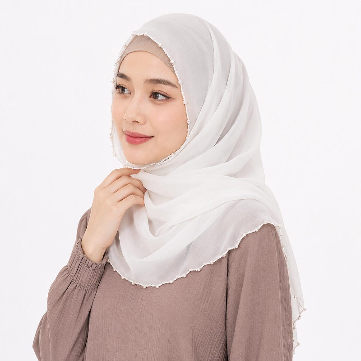 Hijab-Schal aus schlichtem Per – Summer Clothing Hijab Bewertung und Preis