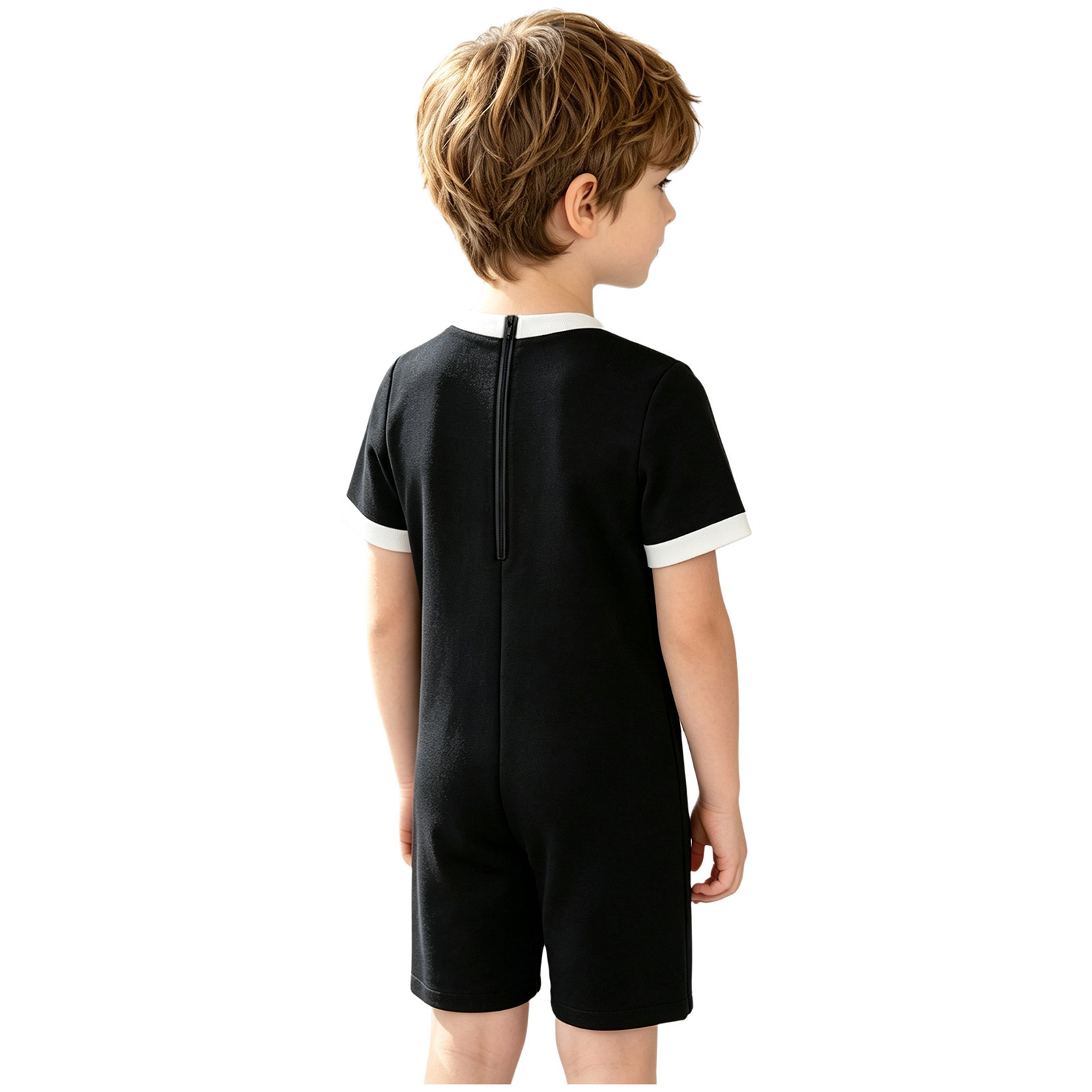 Kinder-Jumpsuit mit Druckknöpf – Summer Clothing Boys Bewertung und Preis