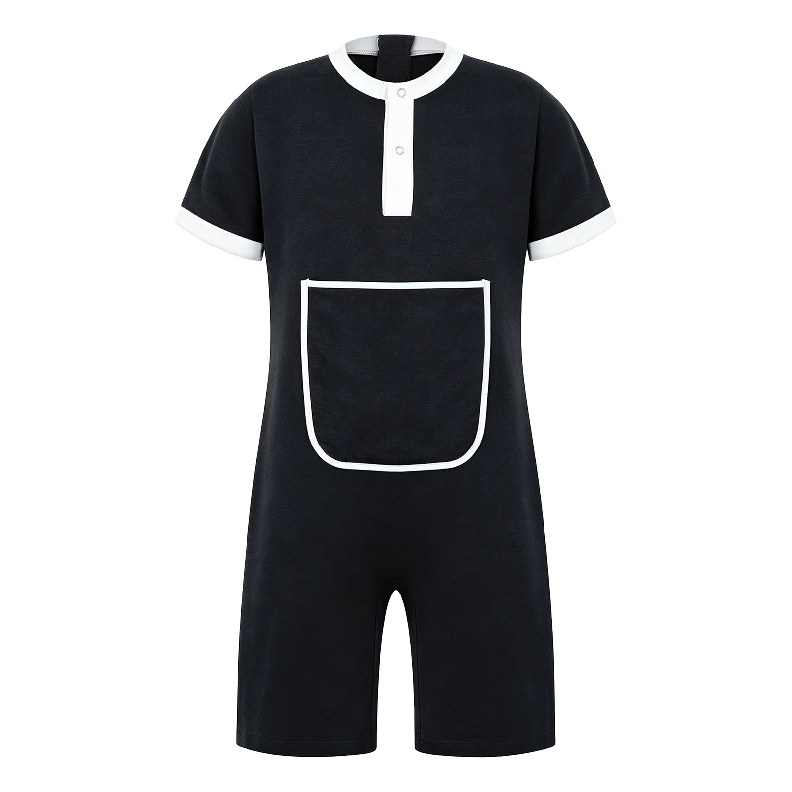 Kinder-Jumpsuit mit Druckknöpf – Summer Clothing Boys Bewertung und Preis