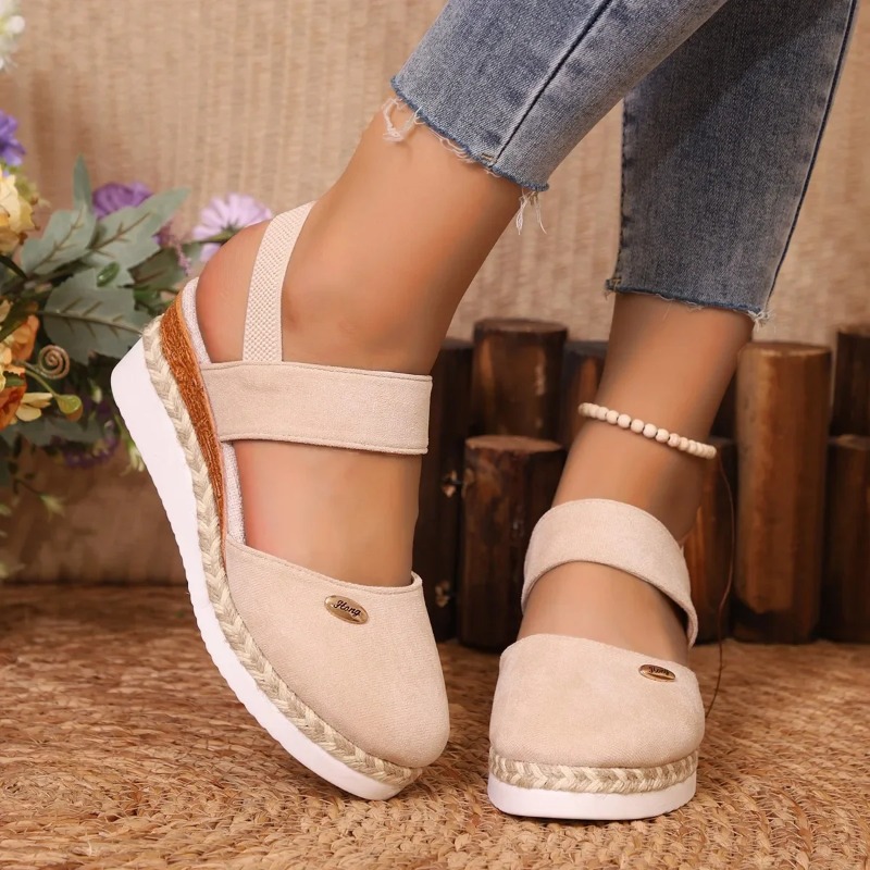 Damen Keilsandaletten mit gesc – Espadrille Sandal Women Bewertung und Preis