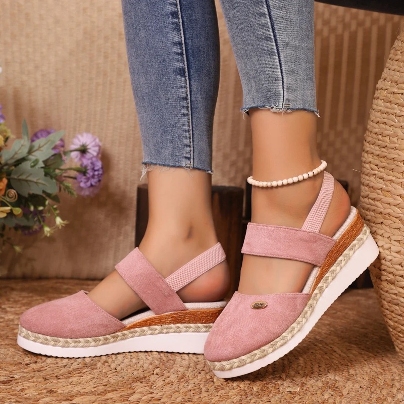 Damen Keilsandaletten mit gesc – Espadrille Sandal Women Bewertung und Preis