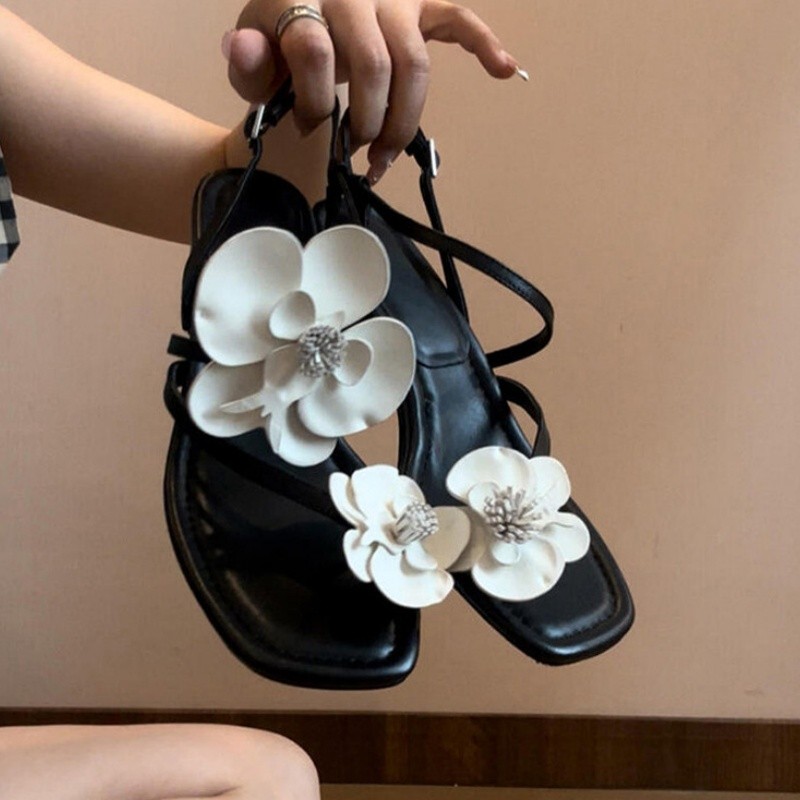 Wonen Blumen-Clip-Zehentrenner – Summer Holiday Clothing Women Bewertung und Preis