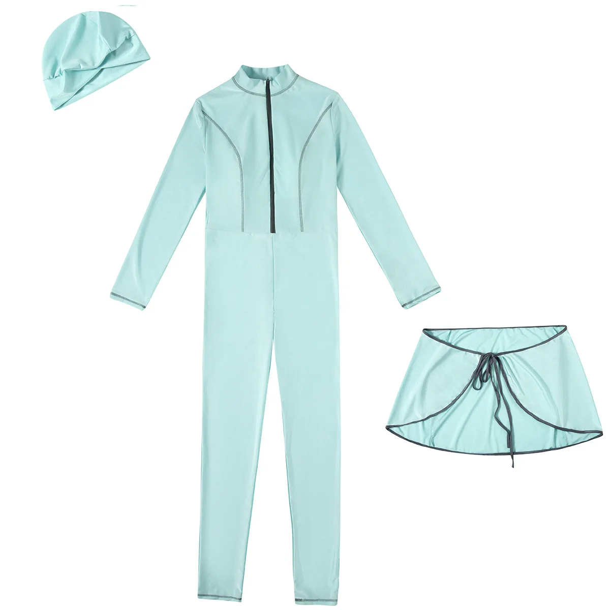 3-teiliges Set Schlichte Musli – Summer Clothing Hijab Bewertung und Preis