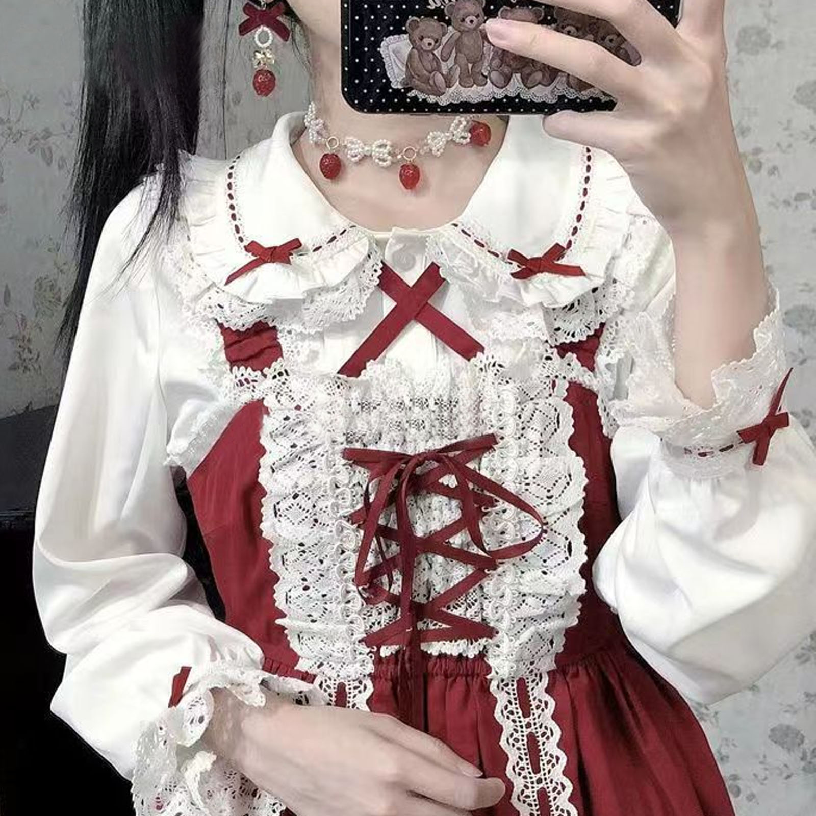 Japanische Lolita Stil Spitze  – Xl Summer Clothing Bewertung und Preis